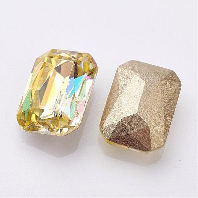K9 Glass Rhinestone Cabochons GLAA-D001-06-1
