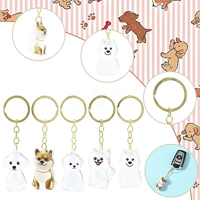 Iron Plastic Keychains KEYC-FZC0001-001A-G-1