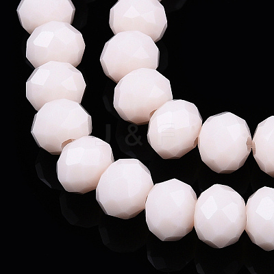 Opaque Solid Color Glass Beads Strands X-EGLA-A034-P10mm-D33-1