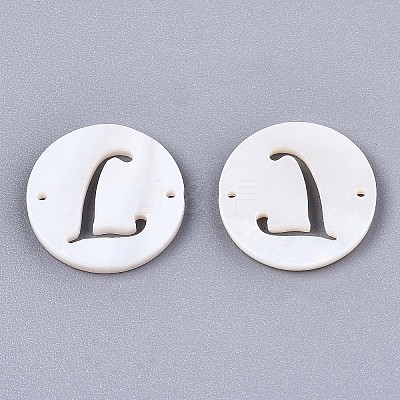 Natural Freshwater Shell Links Connectors SHEL-S276-120L-1