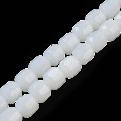 Imitation Jade Glass Bead Strands GLAA-G112-02C-1