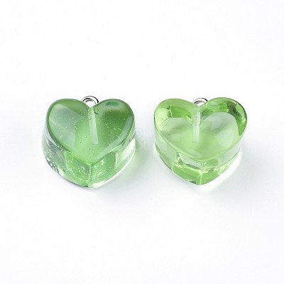 Resin Pendants LS-RESI-WH0008-12B-1