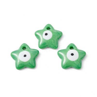 Handmade Evil Eye Lampwork Pendants LAMP-I026-12F-1