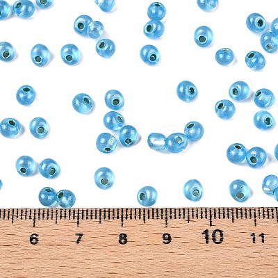6/0 Baking Paint Transparent Fringe Glass Seed Beads X1-SEED-N006-06L-1