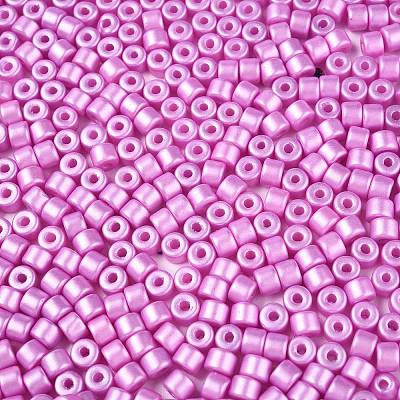 Baking Paint Pearlized Glass Seed Beads SEED-T008-03M-1
