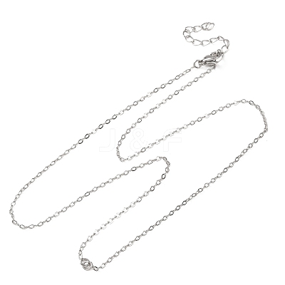 1.5MM Brass Cable Chain Necklace Making NJEW-A071-14P-1