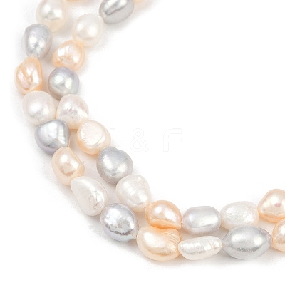Natural Cultured Freshwater Pearl Beads Strands PEAR-P064-20K-09F-1