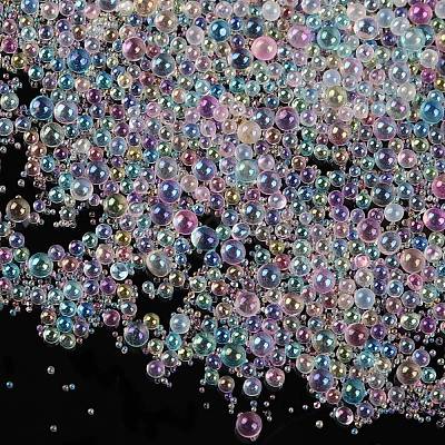 AB-Color Plated DIY 3D Nail Art Decoration Mini Glass Beads EGLA-TAC0001-02H-1