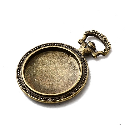 Vintage Tibetan Style Alloy Pendant Cabochon Settings LS-TIBEP-M018-31AB-NF-1