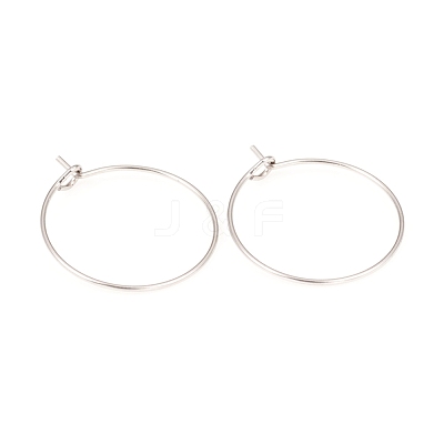 316L Surgical Stainless Steel Hoop Earring Findings STAS-G229-07P-02-1