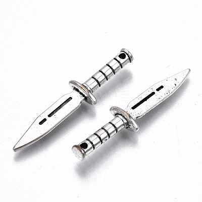Tibetan Style Alloy Pendants X-TIBE-S323-089AS-RS-1