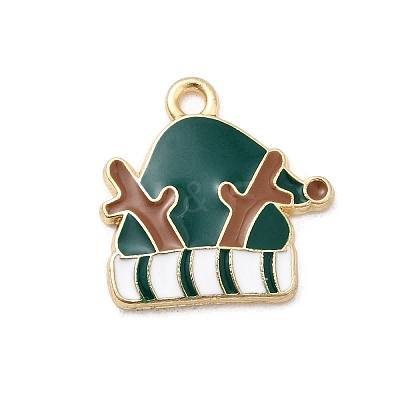 Christmas Alloy Enamel Pendants FIND-H055-17B-G01-1