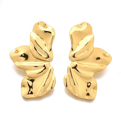 304 Stainless Steel Stud Earrings for Women EJEW-Z057-01G-1