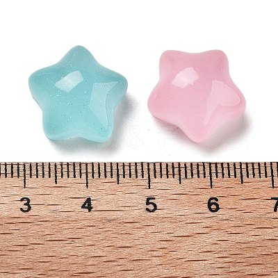 Transparent Resin Decoden Cabochons RESI-B027-04-1