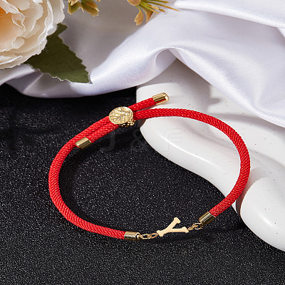 1Pc Adjustable Nylon Cord Slider Bracelets for Women BJEW-LP0001-32Y-02-1