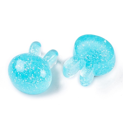 Transparent Epoxy Resin Bunny Decoden Cabochons CRES-P035-03E-1