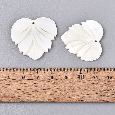 Natural Freshwater Shell Carved Pendants SHEL-Q028-12-1