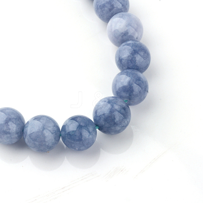 Dyed Natural Quartz Round Bead Strands X-G-R173-8mm-03-1