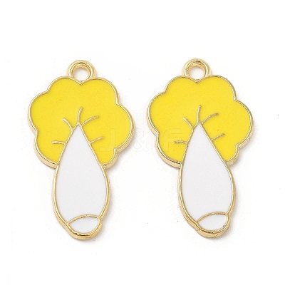 Alloy Enamel Pendants ENAM-M052-02G-1