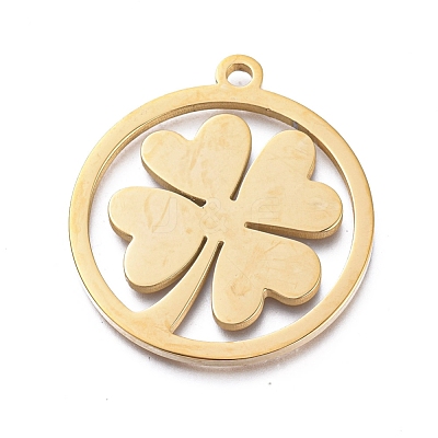 Ion Plating(IP) 304 Stainless Steel Pendants STAS-L245-018G-1