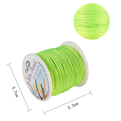 Nylon Braided Cord for Woven Jewelry Making Macrame Craft NWIR-OC0001-01-06-1