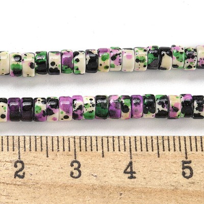 Baking Paint Synthetic Turquoise Beads Strands G-H060-02A-05-1