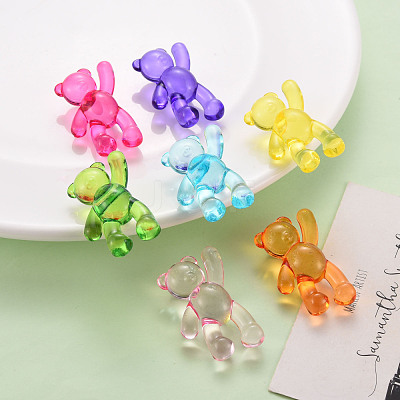 Transparent Acrylic Beads X-MACR-S373-01B-1