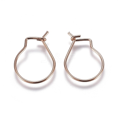 304 Stainless Steel Earring Findings LS-STAS-E484-65RG-1