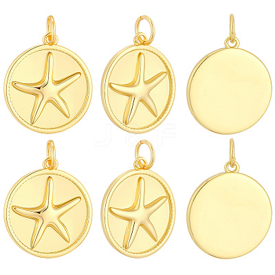 10Pcs Brass Pendants KK-BBC0027-97-1
