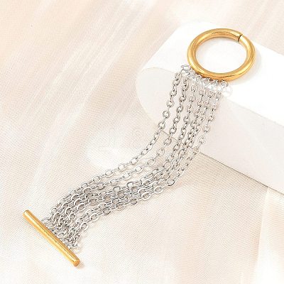Multi Strand 304 Stainless Steel Cable Chain Rings SA-CBV3037-02GP-1