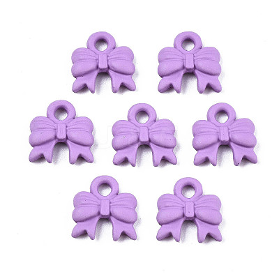 Spray Painted Alloy Charms PALLOY-T075-122B-RS-1