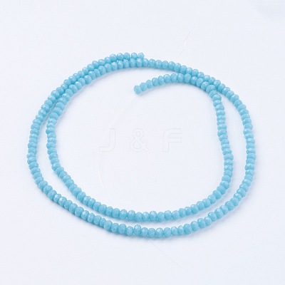 Imitation Jade Glass Beads Strands GLAA-G045-A07-1