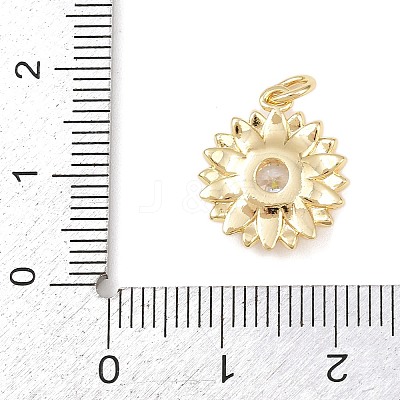 Brass Micro Pave Cubic Zirconia Pendants KK-H525-05E-G-1