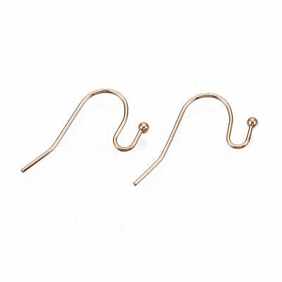 304 Stainless Steel Earring Hooks STAS-S111-005RG-NR-1