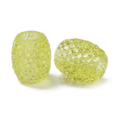 Transparent Resin European Jelly Colored Beads RESI-B025-01A-04-1