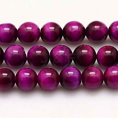 Natural Tiger Eye Beads Strands G-G448-6mm-17A-1