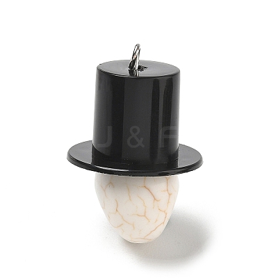 Halloween Opaque Resin Pendants RE-CBA098D-04P-A-1