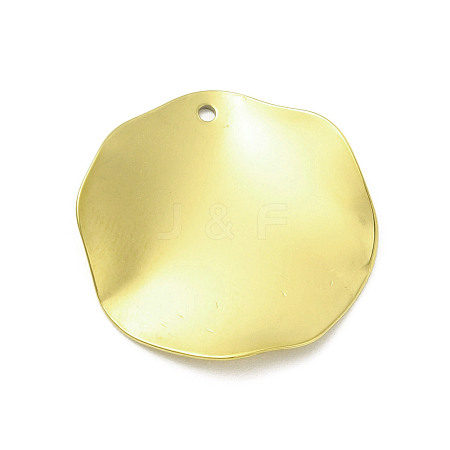Textured 201 Stainless Steel Pendants STAS-A069-11G-1