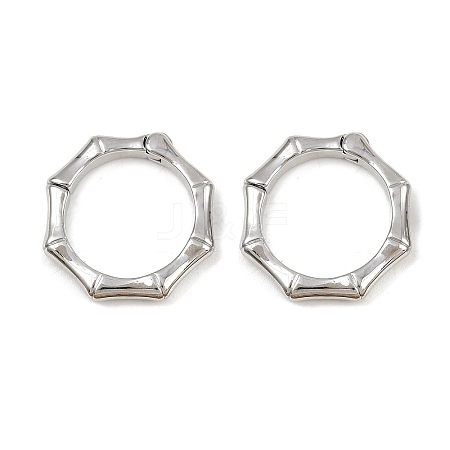 Brass Twister Clasps KK-P323-12P-1