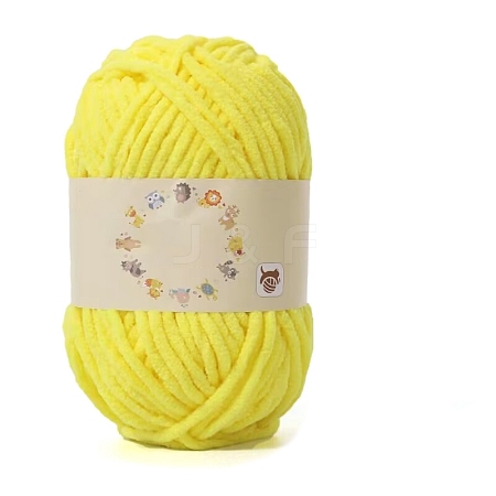 Little Plush Hand-Woven Ice Cream Thick Yarn Knitted Scarf DIY Doll Crochet Shoes Bag Baby Yarn Ball PW-WG3CD10-05-1