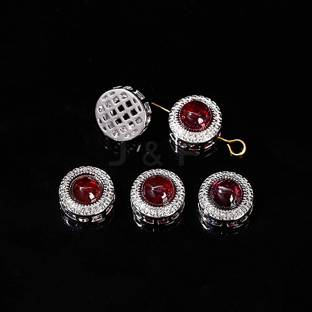 Natural Garnet Beads PW-WGB0C35-01-1