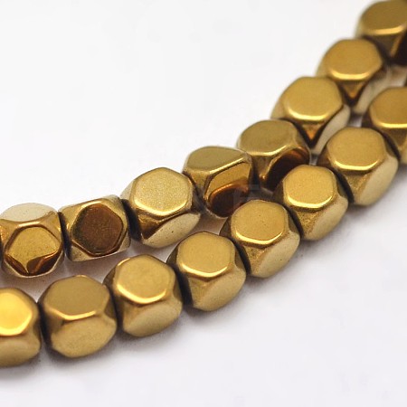 Electroplate Non-magnetic Synthetic Hematite Beads Strands G-I175-09C-1