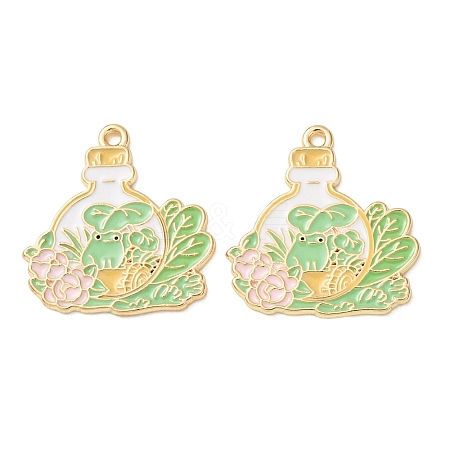 Alloy Enamel Pendants AL-CBA7E34-01A-G-1
