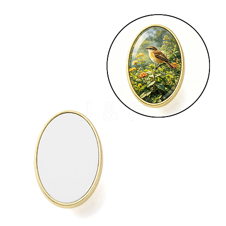 Soccer Season Sublimation Blank Brooch Pins FIND-T077-01A-G-1