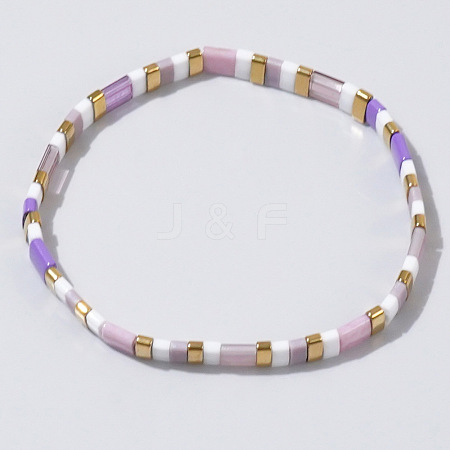 Bohemian Style Japanese TILA Glass Seed Beaded Stretch Bracelets for Women Men ZJ1483-5-1