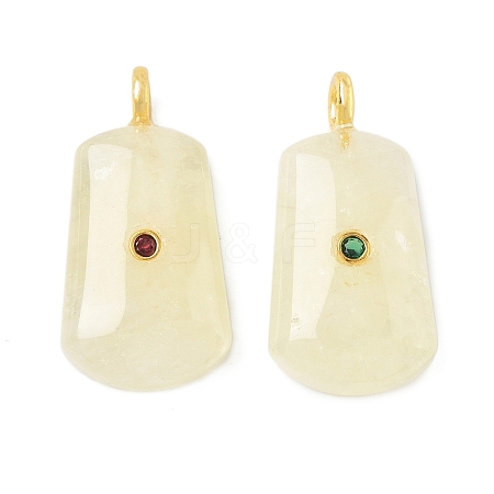 Heated Natural Lemon Quartz Pendants GG-CBAF4FB-04G-1