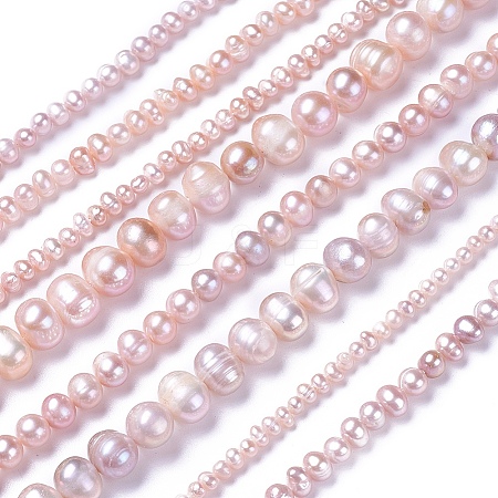 Natural Cultured Freshwater Pearl Beads Strands PEAR-L021-17B-01A-1