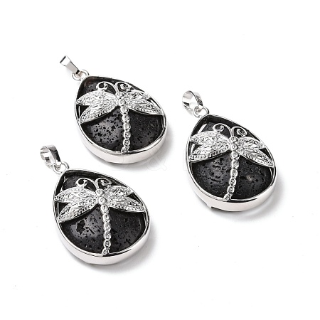 Natural Lava Rock Pendants G-G900-01P-24-1