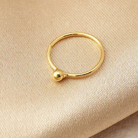 Brass Ball Hoop Nose Ring for Women Men WGDFE60-03-1