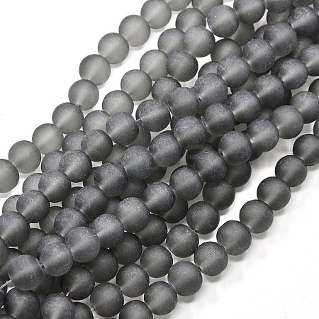 Transparent Glass Bead Strands GLAA-S031-6mm-12-1